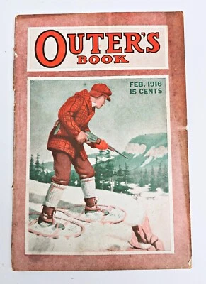 Outer's Book Feb. 1916 Nice Condition Fishing Hunting Lures Guns Camping Old Ads - Image 1 of 3