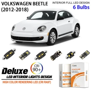 LED Interior Light Kit for VW Beetle 2012-2018 White LED Light Bulbs Upgrade - Picture 1 of 9