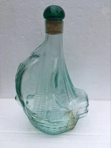Mod Dep Santa Maria Galeone Schiff grün gefärbte Flasche 750ml Italien Kork Columbus - Bild 1 von 12
