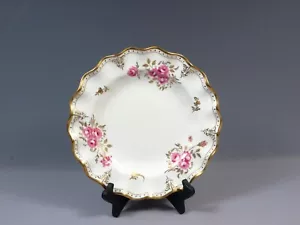 ROYAL CROWN DERBY Royal Pinxton Roses A1155 Dinner Plate England Gold  - Picture 1 of 4