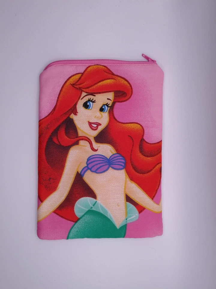 Handmade small zipper bag made with Little Mermaid Ariel Licensed fabric - Image 1 of 1