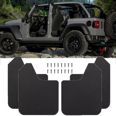 Guardabarros antisalpicaduras de coche con aspecto de carbono 4 piezas guardabarros guardabarros para Jeep Wrangler Foto 1 de 4