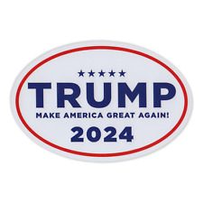 Donald Trump 2024 Car Magnet 6" x 4" Oval Magnetic Bumper Sticker