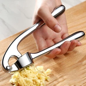 Garlic Press Crusher Ginger Mincer Manual Tool Heavy Cast Aluminum - Picture 1 of 8