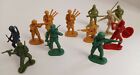 12 Vintage Plastic Soldiers America, British and Japanese 