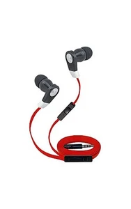 Rotes Stereo Sport Headset für Gespräch und Musik, für iPhone, Smartphones - Bild 1 von 2