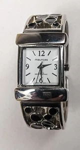 RELOJ ""MAURICES"" PARA MUJER - SILVERTONE - BONITA BANDA DE BURBUJAS - NUEVO - Imagen 1 de 5