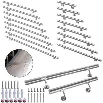 FEEL2HOME Wandhandlauf Treppengeländer Edelstahl Treppenhandlauf Geländer Handlauf Griff