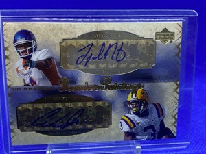 2007 UD Premier Premier Pairings Dual AUTO #14 Legedu Nannee Craig Davis 23/25