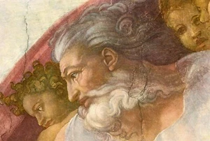 Miguel Ángel•Capilla Sixtina•POSTAL Eterno Padre de la Creación - Imagen 1 de 1