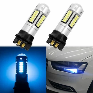 Ice Blue PW24W PWY24W LED Bulbs For Audi BMW VW Turn Signal or DRL Lights - Picture 1 of 8