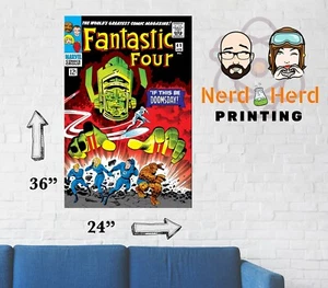 Fantastic Four #49 Marvel Cover Wall Poster Multiple Sizes 11x17-24x36 - Picture 1 of 2