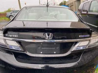 TRUNK LID BLACK SEDAN MX HYBRID SPOILER 2014-2015 HONDA CIVIC OEM  - Image 1 of 4