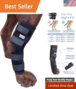 Senior Dog Hock Joint Support Wrap - Medium Compression Ankle Brace for Mobility - Picture 1 of 8