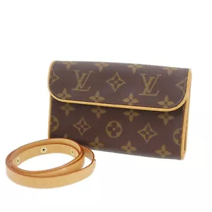 LOUIS VUITTON LV Pochette Florentine Used Belt Bag Monogram M51855 #CR198 S - Picture 1 of 12