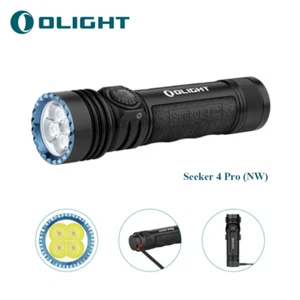 Olight Seeker 4 Pro 4600 Lumen Neutral White LED Flashlight Powerful EDC Torch - Picture 1 of 16