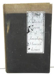 Antique Book 1942 Author Autographed Josephine Hancock Logan: Collected Poems - Picture 1 of 8