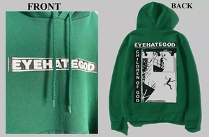 Rare Collection EyeHateGod 90s Gift For Fan Unisex Green Hoodie - Picture 1 of 4