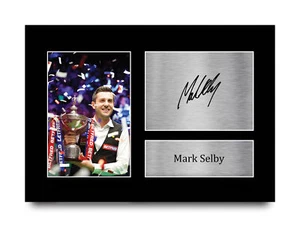 Mark Selby A4 Snooker Gift Idea Printed Signed Photo Design for WST Fans - Picture 1 of 17