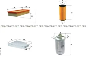 KIT RICAMBI FILTRI ABITACOLO SEAT TOLEDO MK2 1.9 TDI DIESEL ARIA+OLIO+CARBURANTE+ - Foto 1 di 1