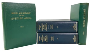 HISTORY AND GENEALOGY OF THE JEWETTS of AMERICA BOOK SET JEWETT FAMILY RARE 1995 - Picture 1 of 1