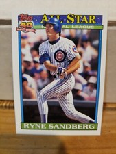 1991 Topps All-Star #398 Ryne Sandberg Chicago Cubs Mint Pre Owned 