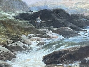 George Henry Jenkins (1843-1914) - Il pescatore - Teignmouth / Dartmoor - Belle arti - Foto 1 di 17