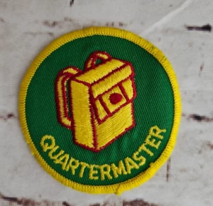 BSA Pfadfinder, Green Quartermaster 3" Round Patch, gebraucht - Bild 1 von 2