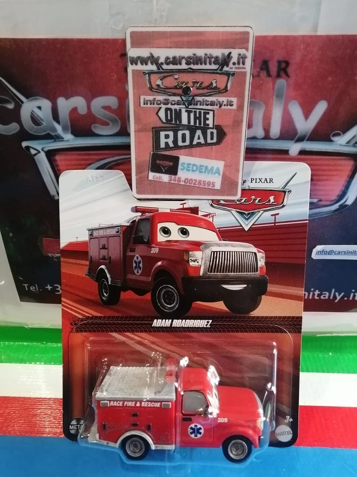 Adam Roadriguez Fire - Cars on The Road 2022 - Blister singolo Mattel 1/55 metal - Immagine 1 di 3