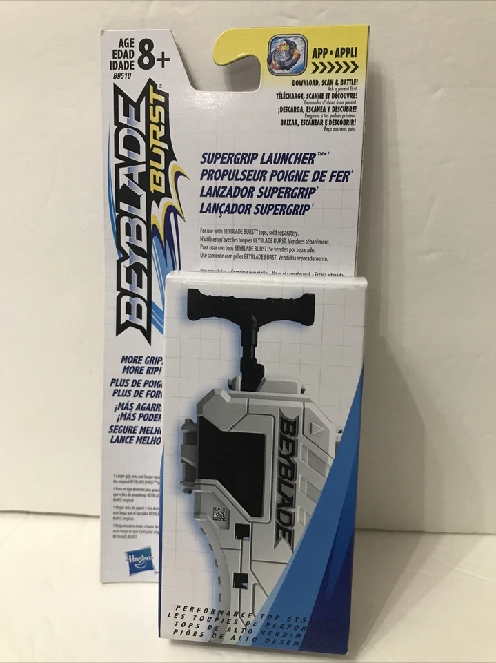 Lançador Beyblade Burst Supergrip da Hasbro idades 8+ novo em folha - Frete grátis! - Imagem 1 de 4