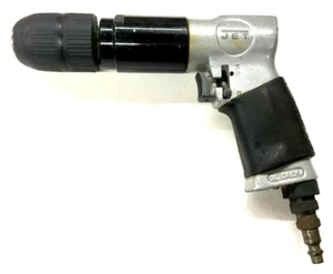 JET TOOLS PISTOL GRIP 1/2” AIR DRILL, REVERSIBLE, 400 RPM, KEYLESS CHUCK - Picture 1 of 6
