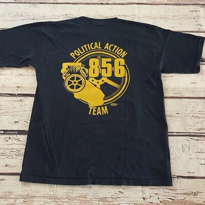 Camiseta De Colección Teamsters Local 856 Acción Política Para Hombre Grande Azul Hecha en Unión Foto 1 de 4