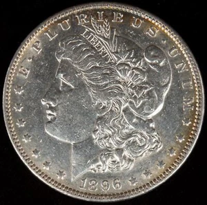 1896-P Morgan Silver Dollar Gorgeous Mint Luster XF/AU - Picture 1 of 2