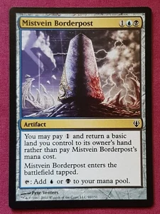 Magic The Gathering ARCHENEMY MISTVEIN BORDERPOST artifact card MTG - Picture 1 of 2