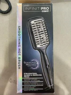 Conair Infiniti Pro Smoothing Hot Brush Diamond Brilliance Shine BC7WG Used - Image 1 of 4