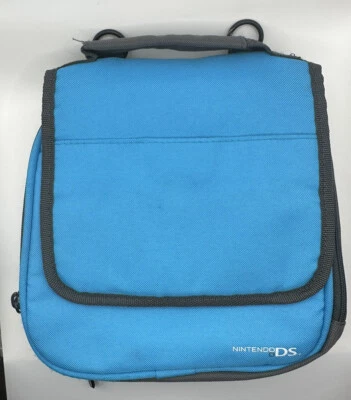 Nintendo DS Turquoise Blue Travel Case Pouch Carrying Bag Storage Adjustable - Image 1 of 4
