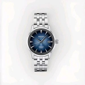Seiko Presage Cocktail Time 40,5 mm SS Automatik blaues Zifferblatt Uhr SRPB41J1 - Bild 1 von 3