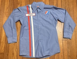 1980s-90 VIntage Greyhound Terminal Employee Shirt Medium 15-15 1/2 Long Sleeve - Bild 1 von 8