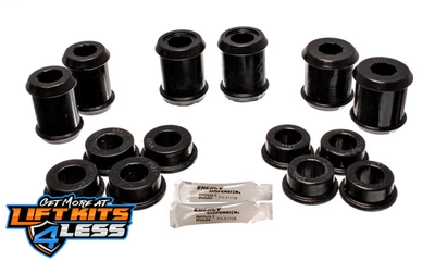 Juego de bujes de brazo de control de suspensión Energy - negro - trasero - debe reutilizar todo el metal Foto 1 de 2