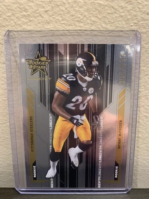 Bryant McFadden 2005 Leaf Rookies and Stars Longevity /599 #208  Steelers RC - Image 1 of 2