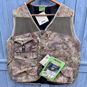 Primos Speak the Language Hunting Calls Hunting Vest Camo Size XL Mossy Oak NEW - Picture 1 of 11