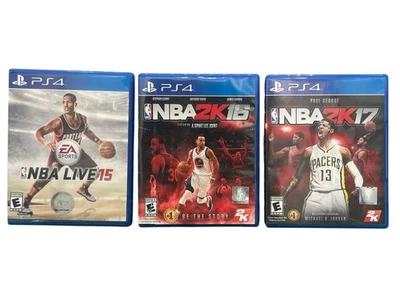 PlayStation 4 Basketball Game NBA 2K15, NBA 2K16 & NBA 2K17 - Lot Of 3 - Image 1 of 4