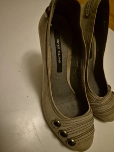 MUJER RIVER ISLAND TACONES UK5 GRIS GAMUZA - Imagen 1 de 10