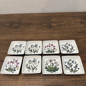 PORTMEIRION BOTANISCHER GARTEN 8ER SET QUADRATISCH DIPPSCHALEN VERSCHIEDENE DESIGNS 3" - Bild 1 von 7