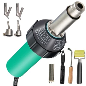1600W Kunststoff Schweißgerät Heißluftpistole PP/PVC/PE Schweiße 4 Düsen - Bild 1 von 12