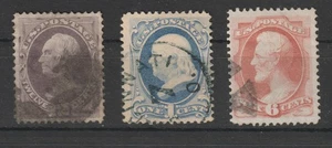 US  # 151/#156/ #159  VF  used ,  series 1870 Bank Notes   cv= $ 224 - Picture 1 of 2