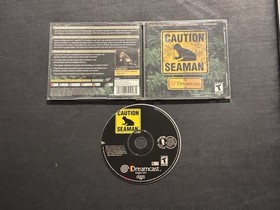 Caution Seaman Sega Dreamcast CIB Complete + Manual Tested & Works No Microphone