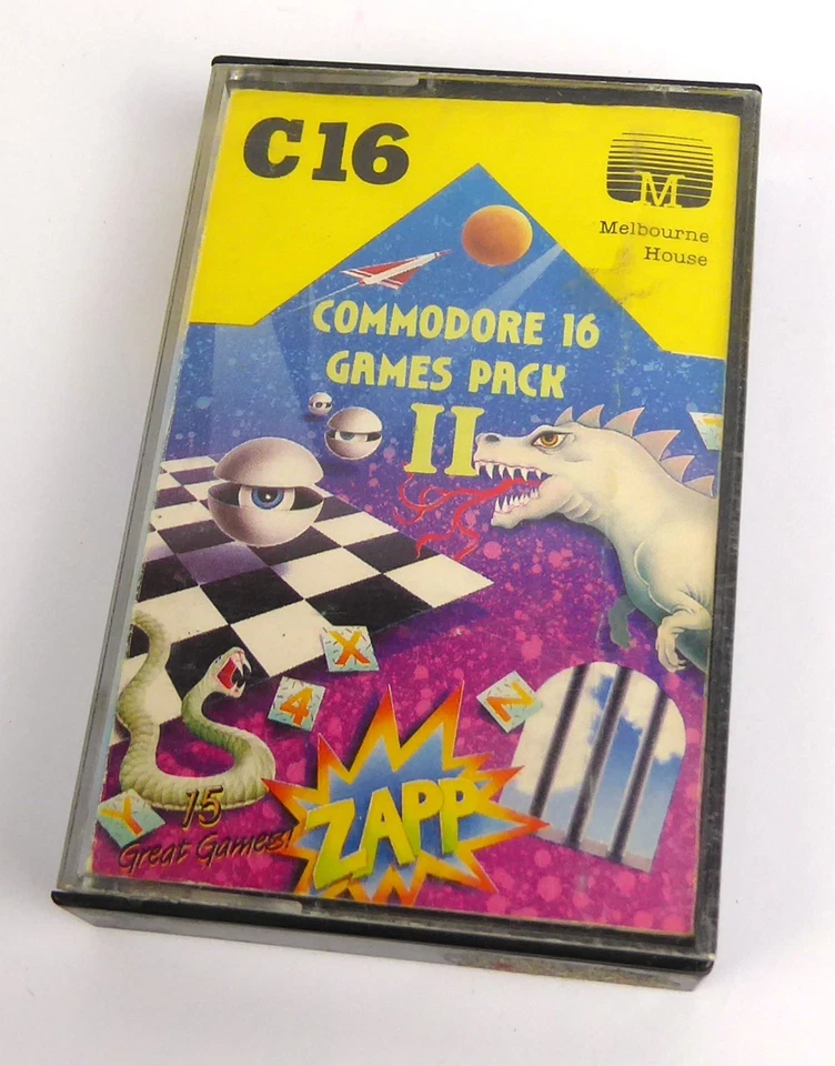 Commodore 16/116/Plus4 -- GAMES PACK II (Melbourne House) -- TAPE C16 C-16 - Bild 1 von 1
