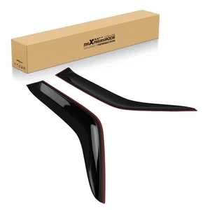 Black Weather Guards for Toyota Hiace 1990-2005 2.5mm Acrylic Outside Pair - Picture 1 of 14