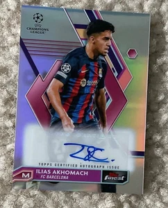 2023 Topps Finest Ilias Akhomach Auto! - Picture 1 of 2